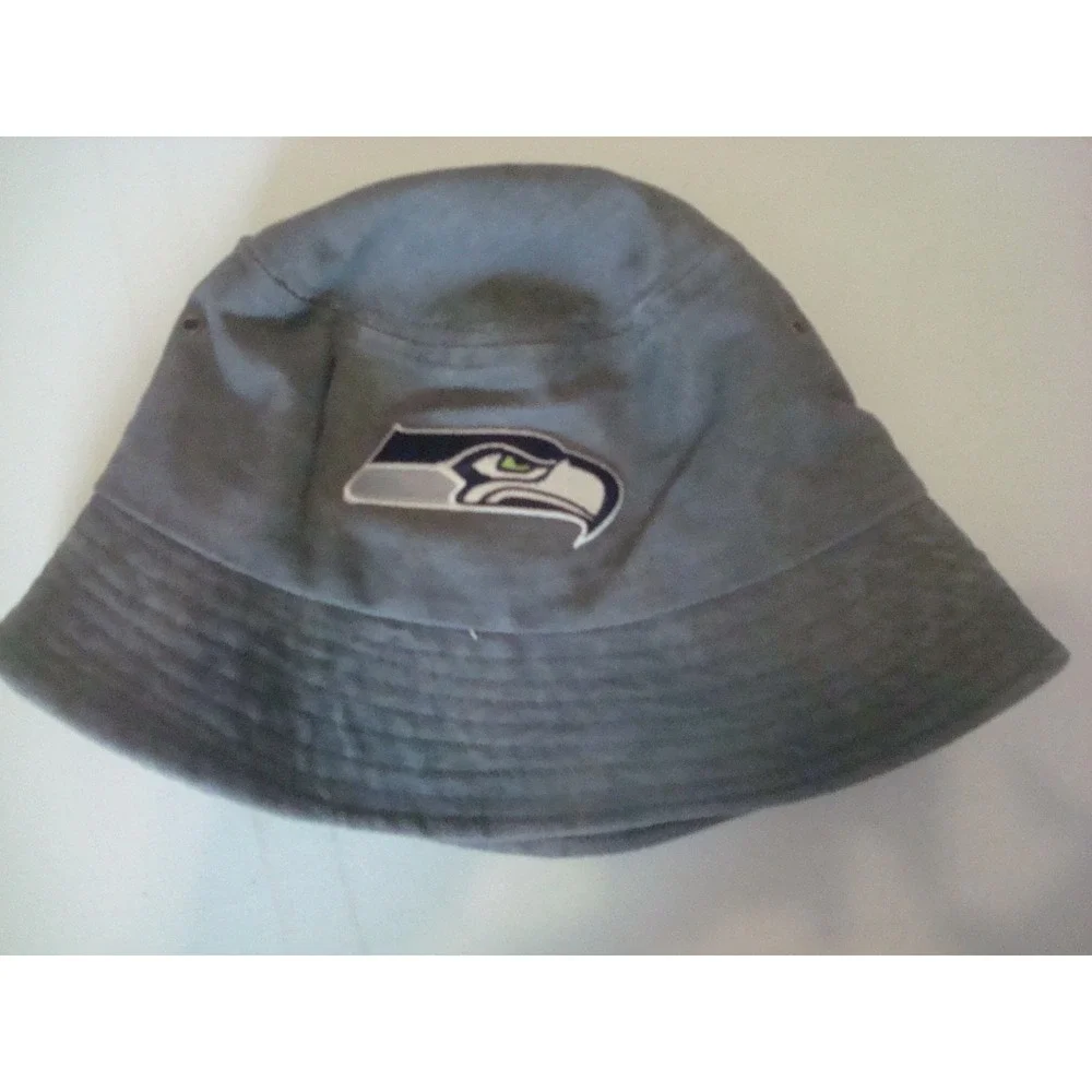 SEATTLE SEAHAWKS MED/LG FLOPPY BUCKET GOLF  BEACH 00S Y2K  HAT CAP VINTAGE  S2